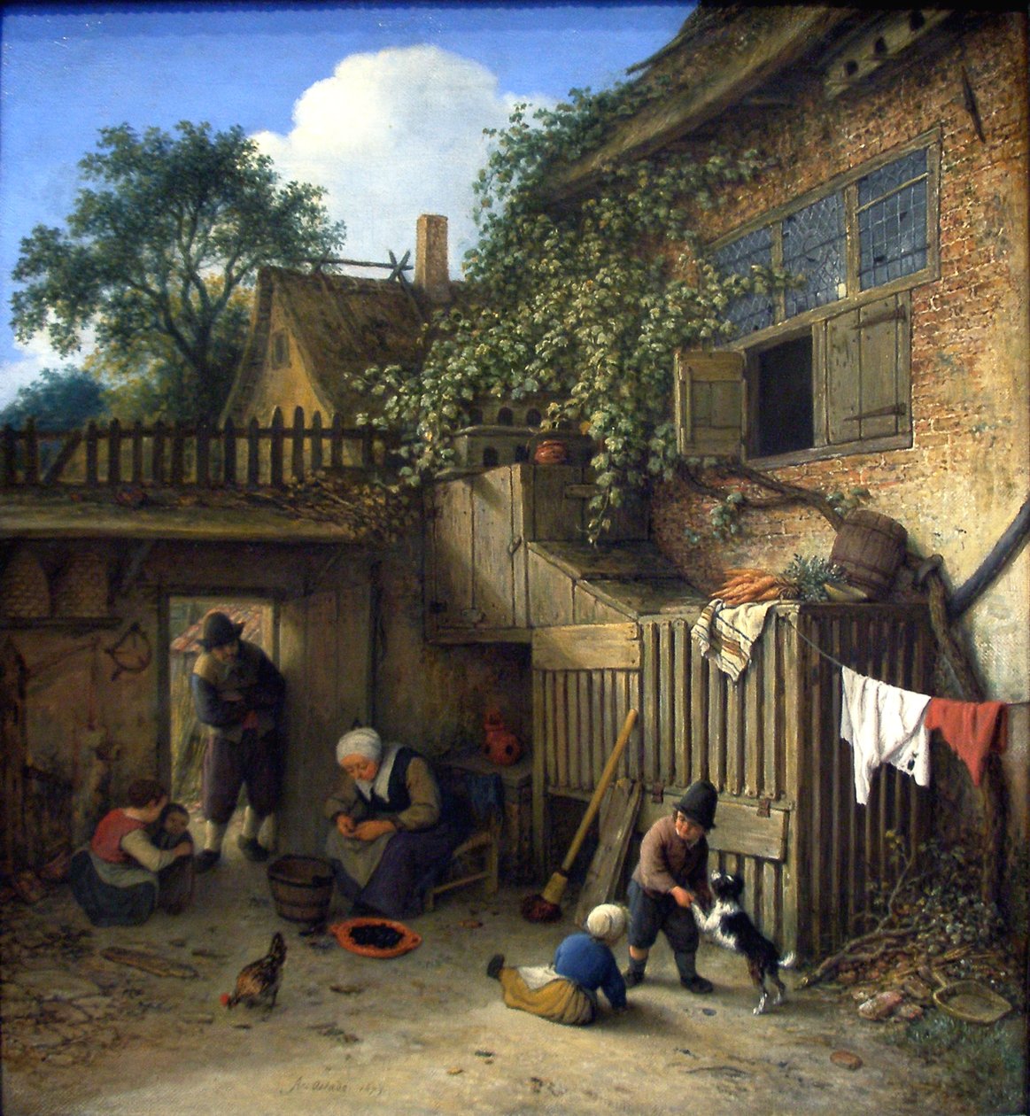 yazlık kapı by Adriaen Jansz. van Ostade