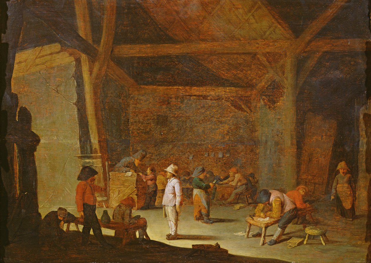 okul iç by Adriaen Jansz. van Ostade