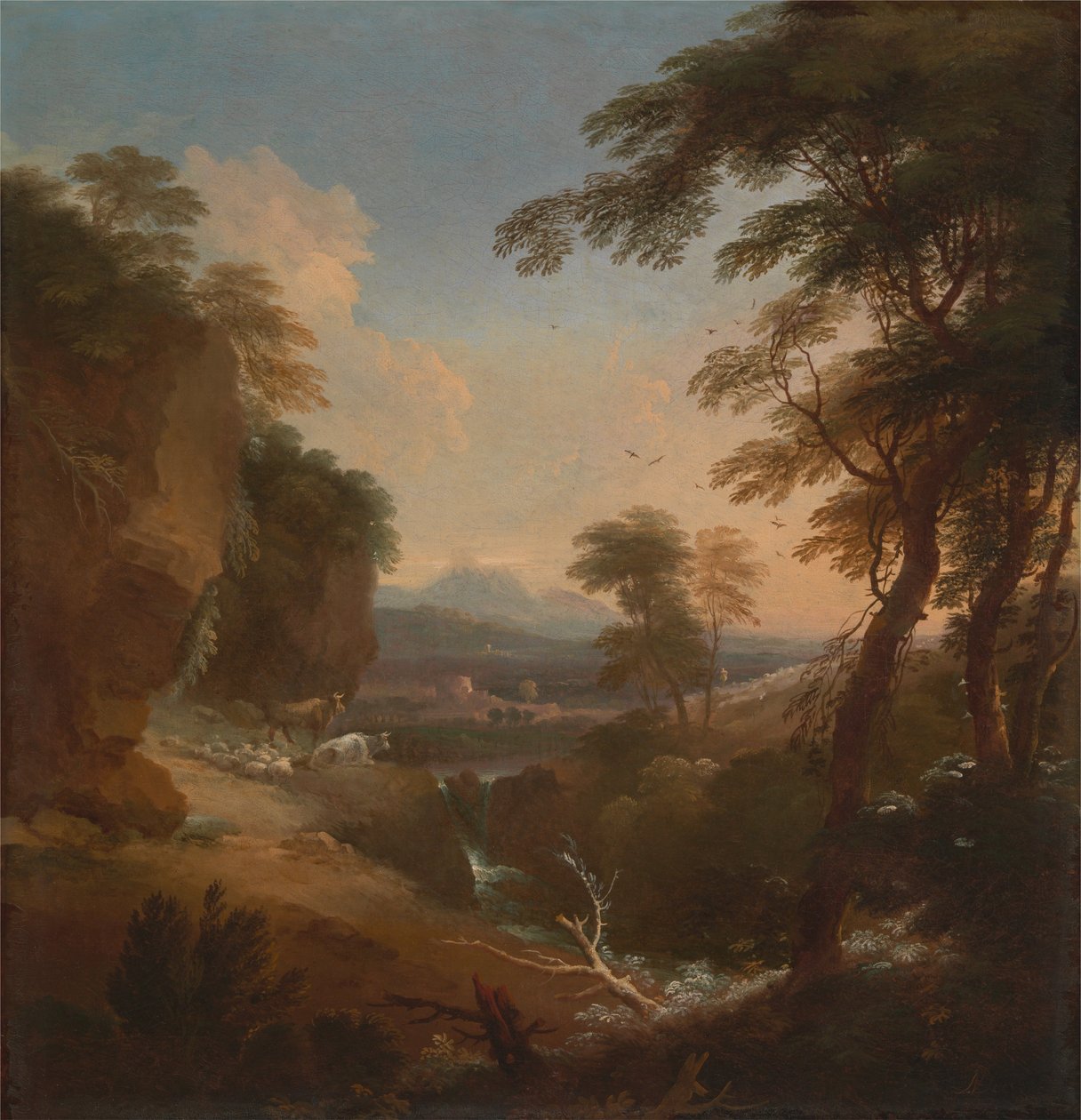 Uzak Dağlarla Peyzaj by Adriaen van Diest