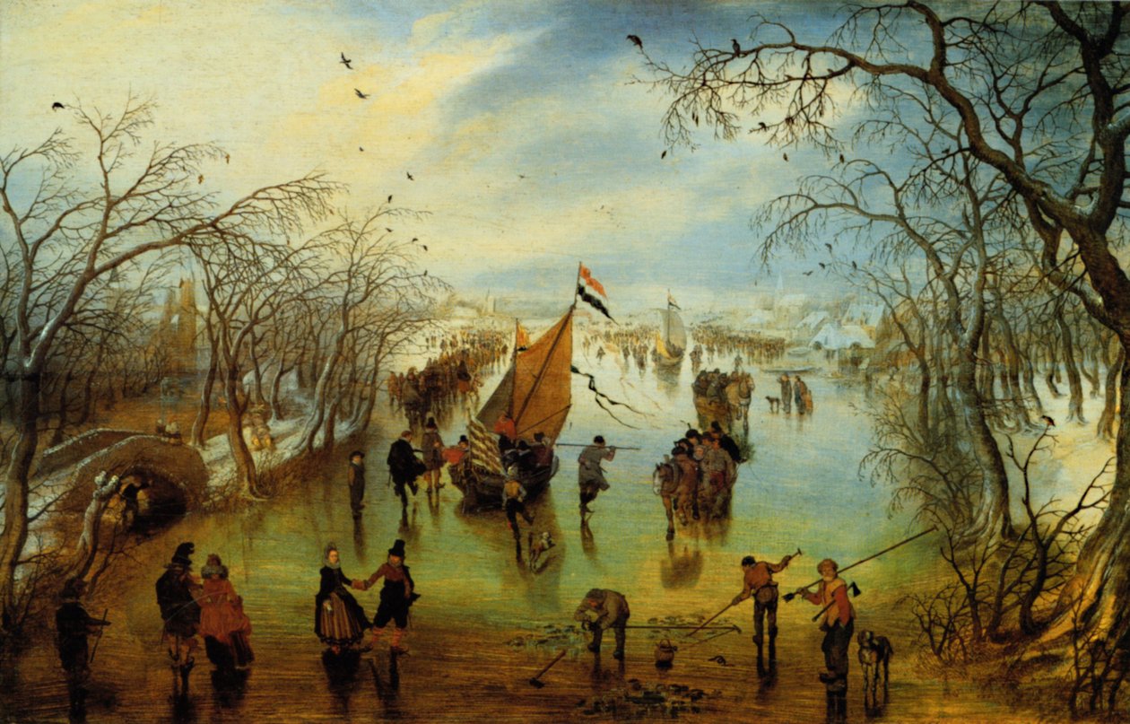Kış by Adriaen van de Venne