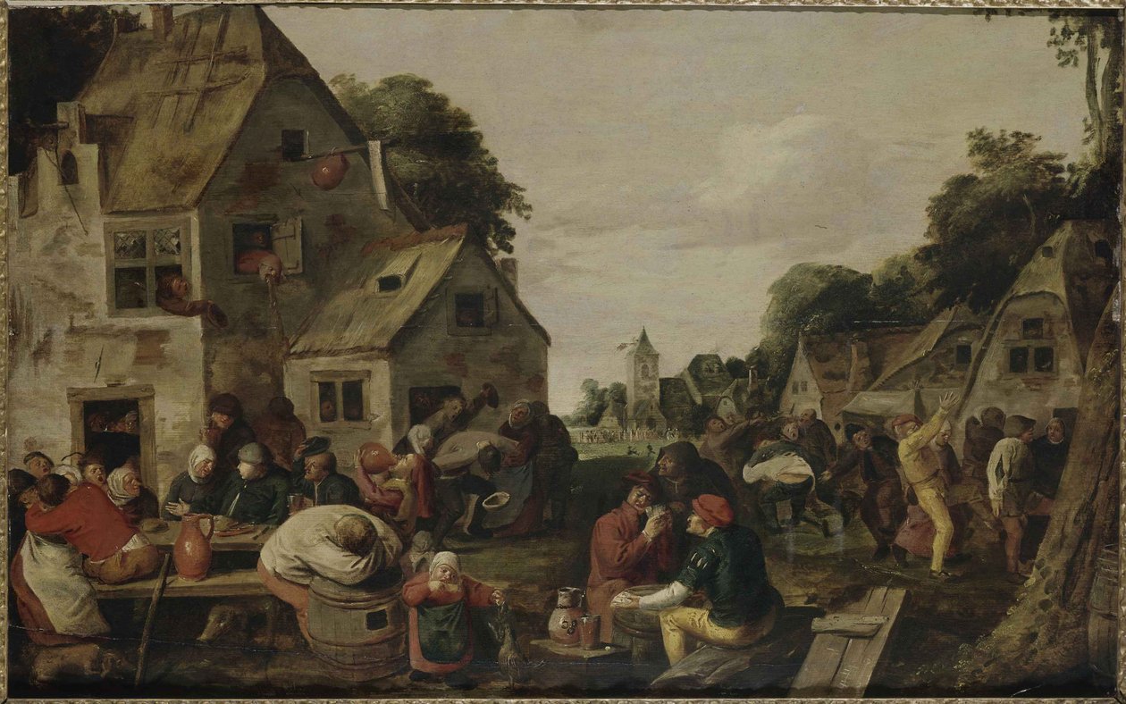 Kermesse. by Adriaen Brouwer