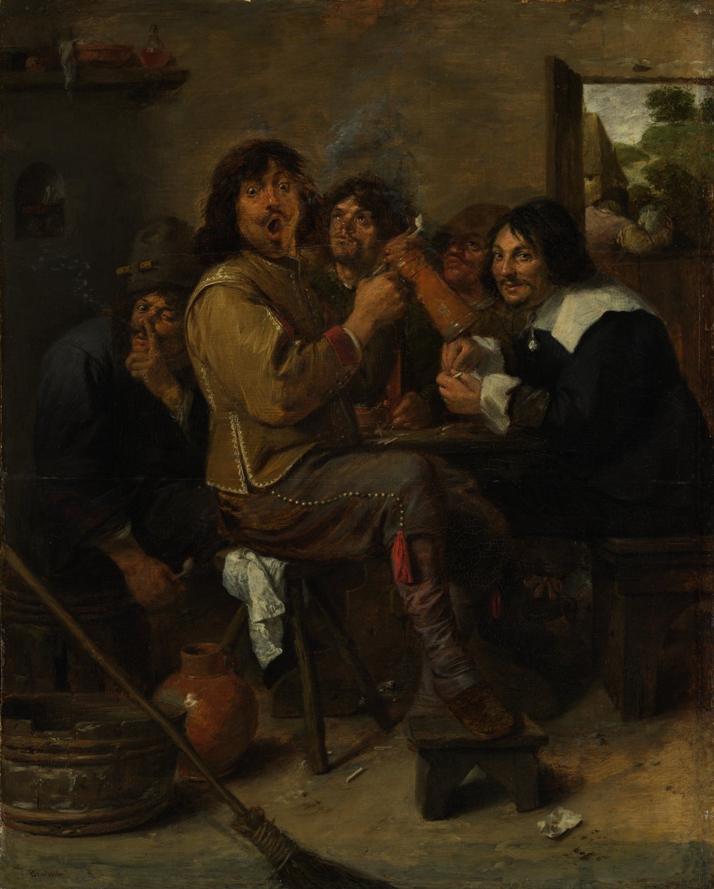 Sigara İçenler, ca. 1636. by Adriaen Brouwer