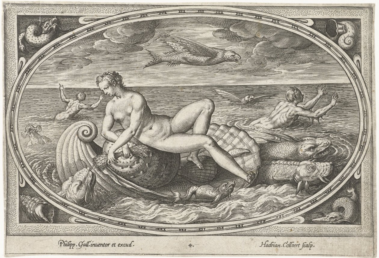 Galatea Zeegoden (dizi adı) by Adriaen Collaert
