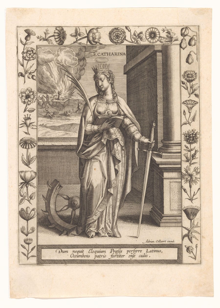 Aziz Catherine by Adriaen Collaert