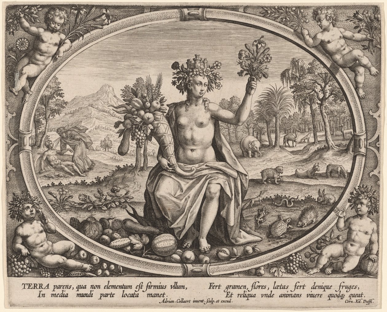 Terra (Dünya) by Adriaen Collaert