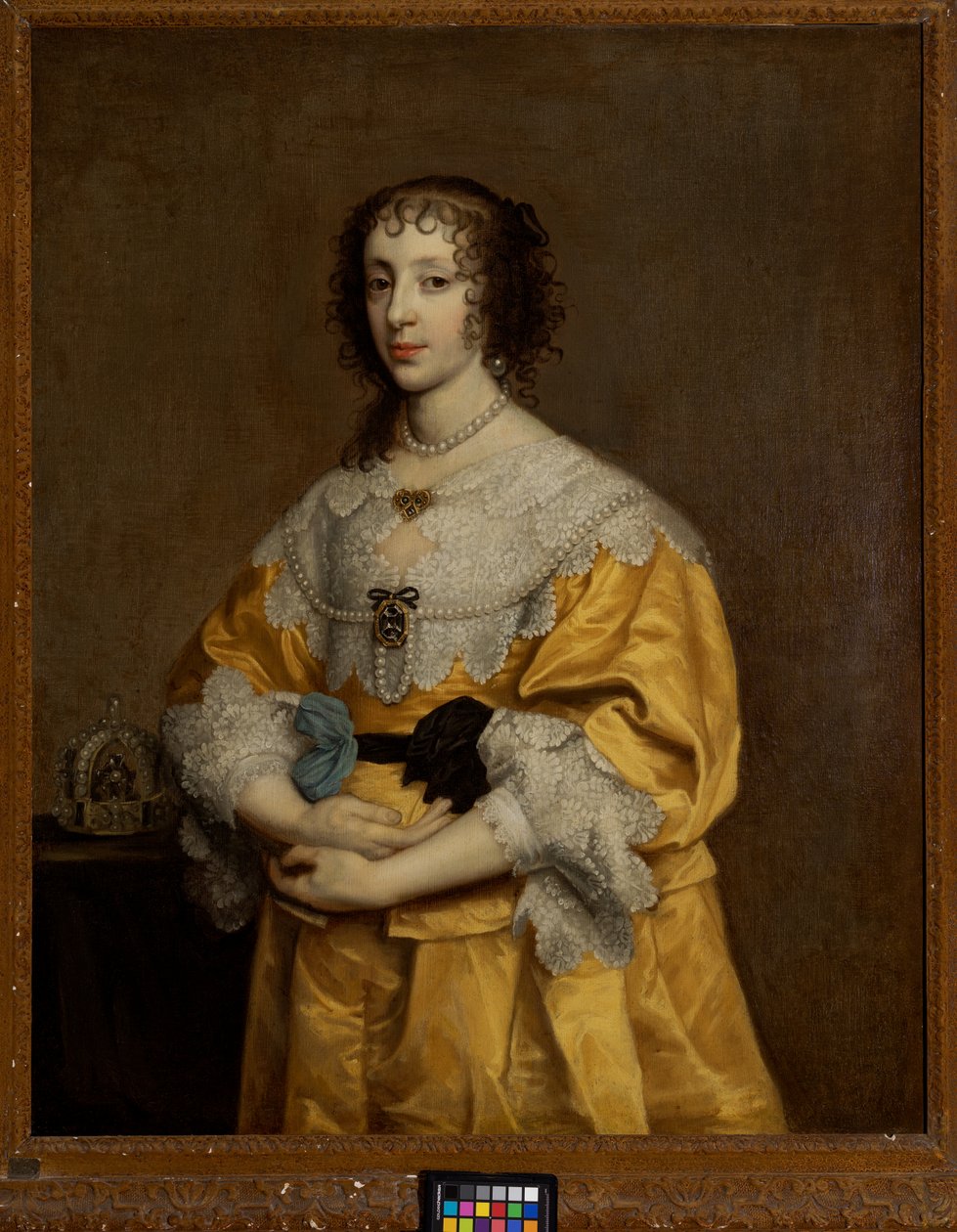 Henrietta Maria, Charles I Kraliçesi (1609-1680) by Adriaen Hanneman