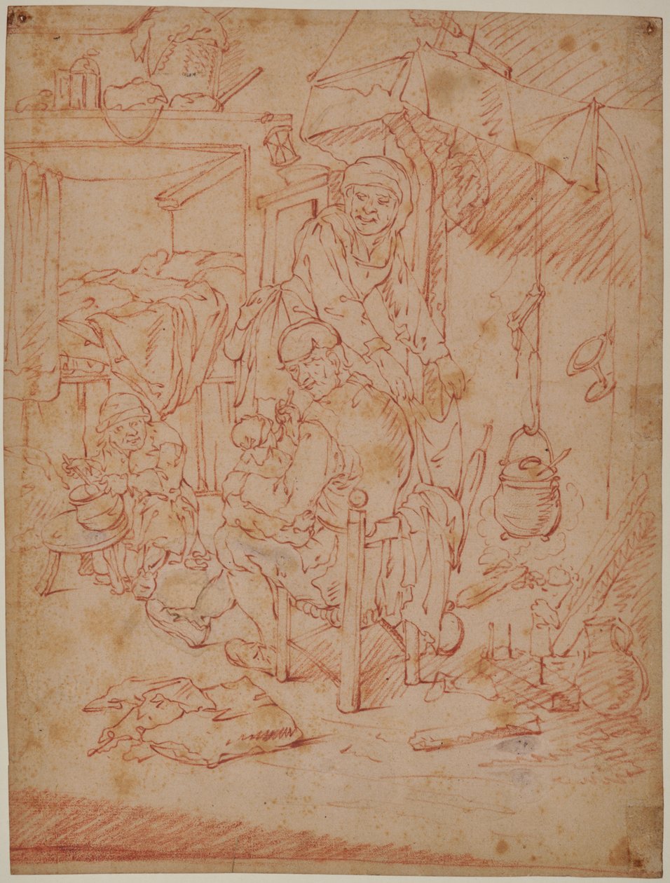 Hollandalı iç by Adriaen Jansz. van (attr. to) Ostade