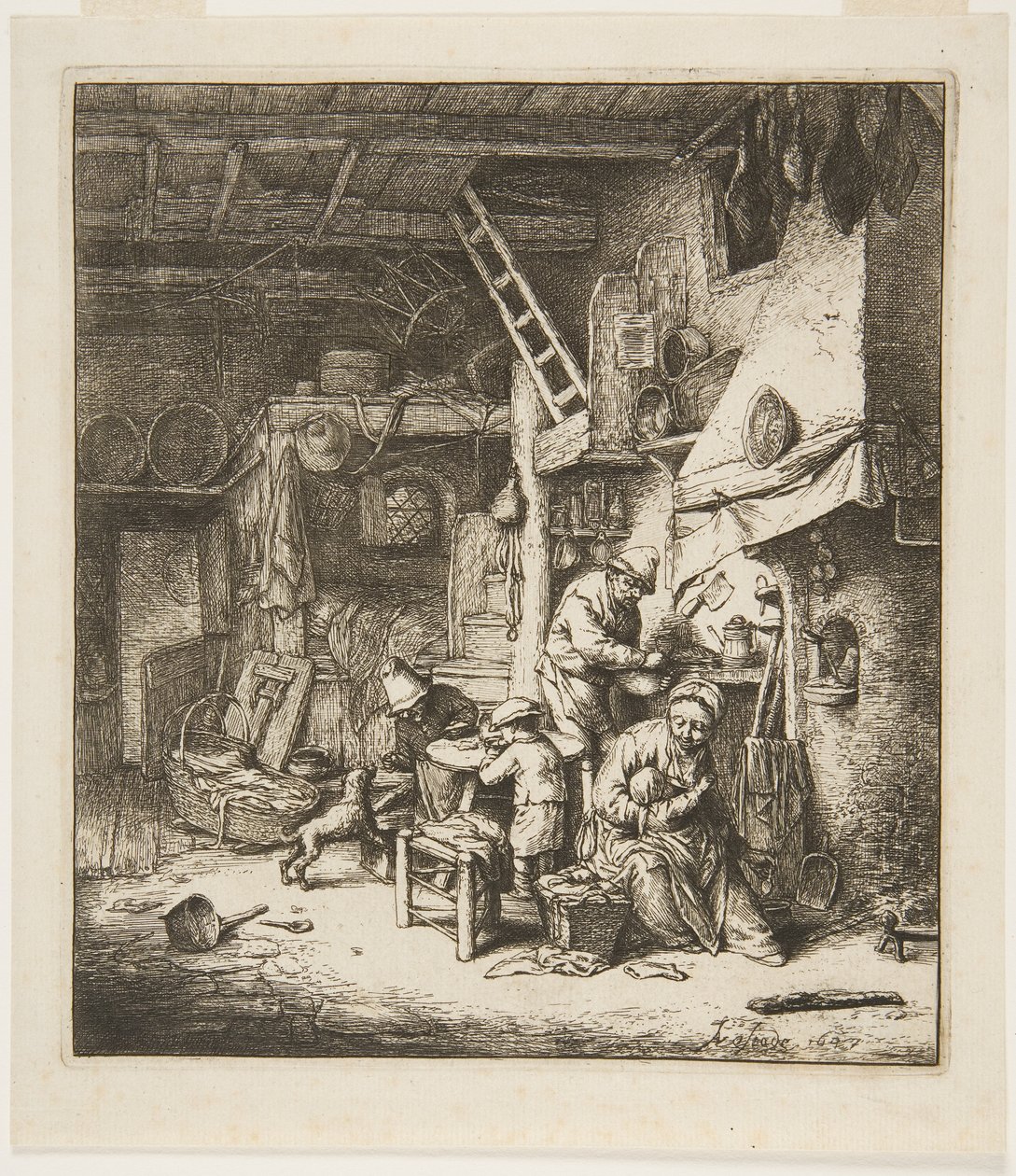 Köylü Ailesi by Adriaen Jansz. van Ostade