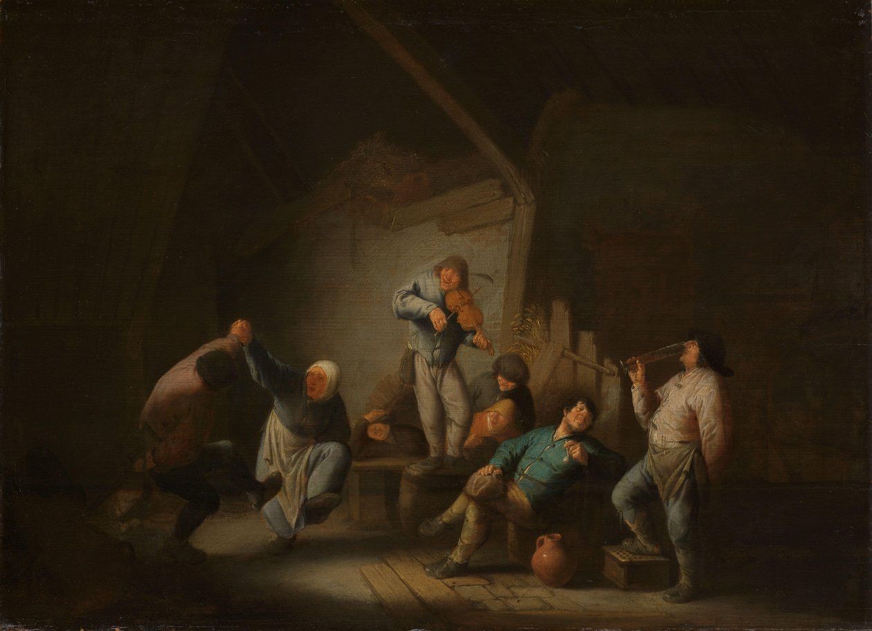 dans eden çift by Adriaen van Ostade