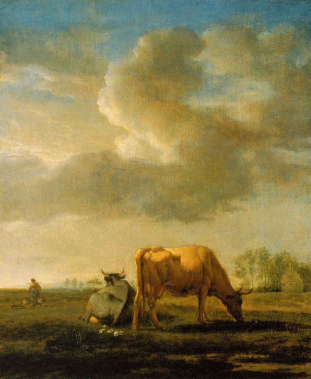 Bir alandaki inekler by Adriaen van de Velde