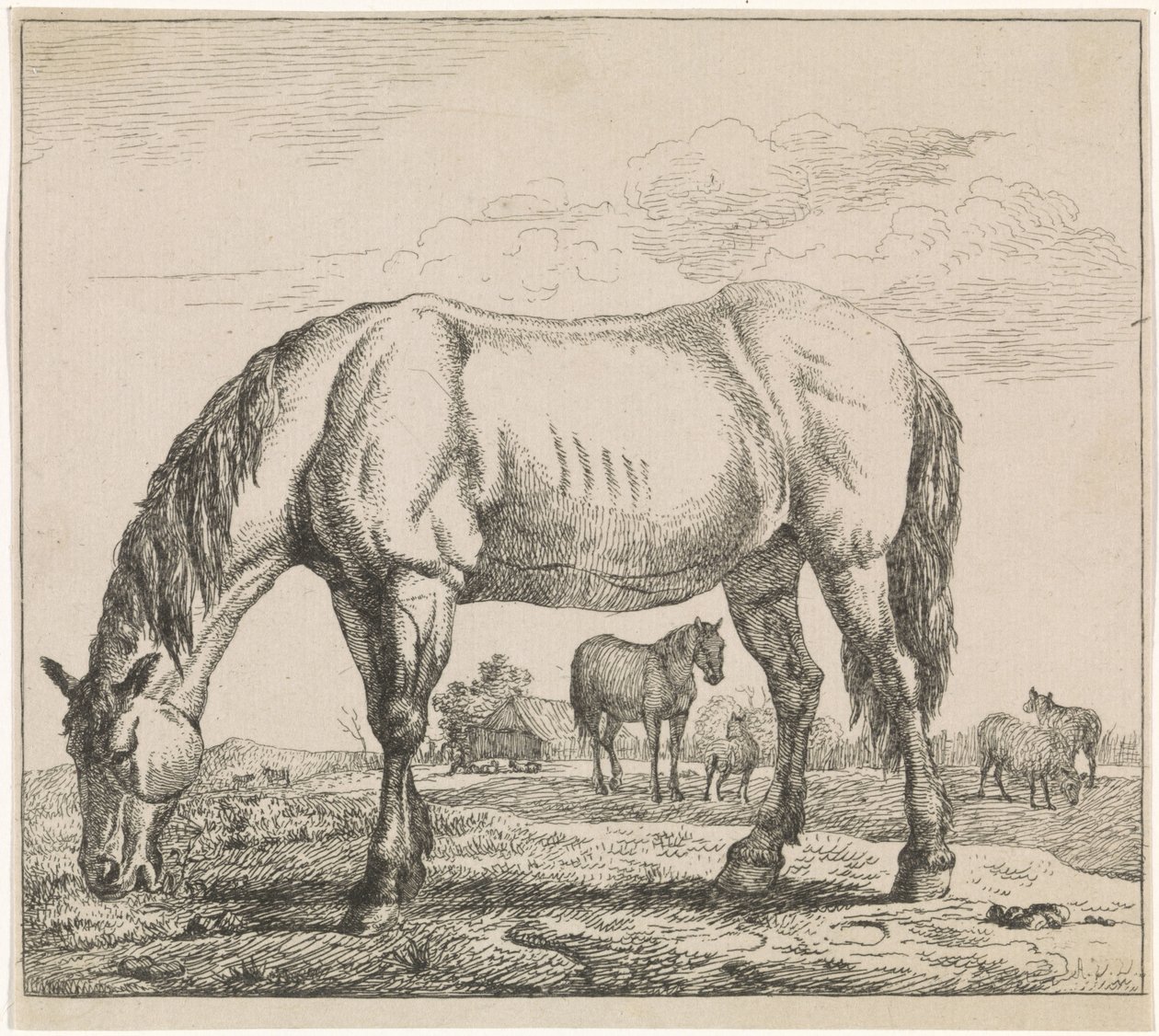 otlayan at Hayvancılık (dizi adı) by Adriaen van de Velde