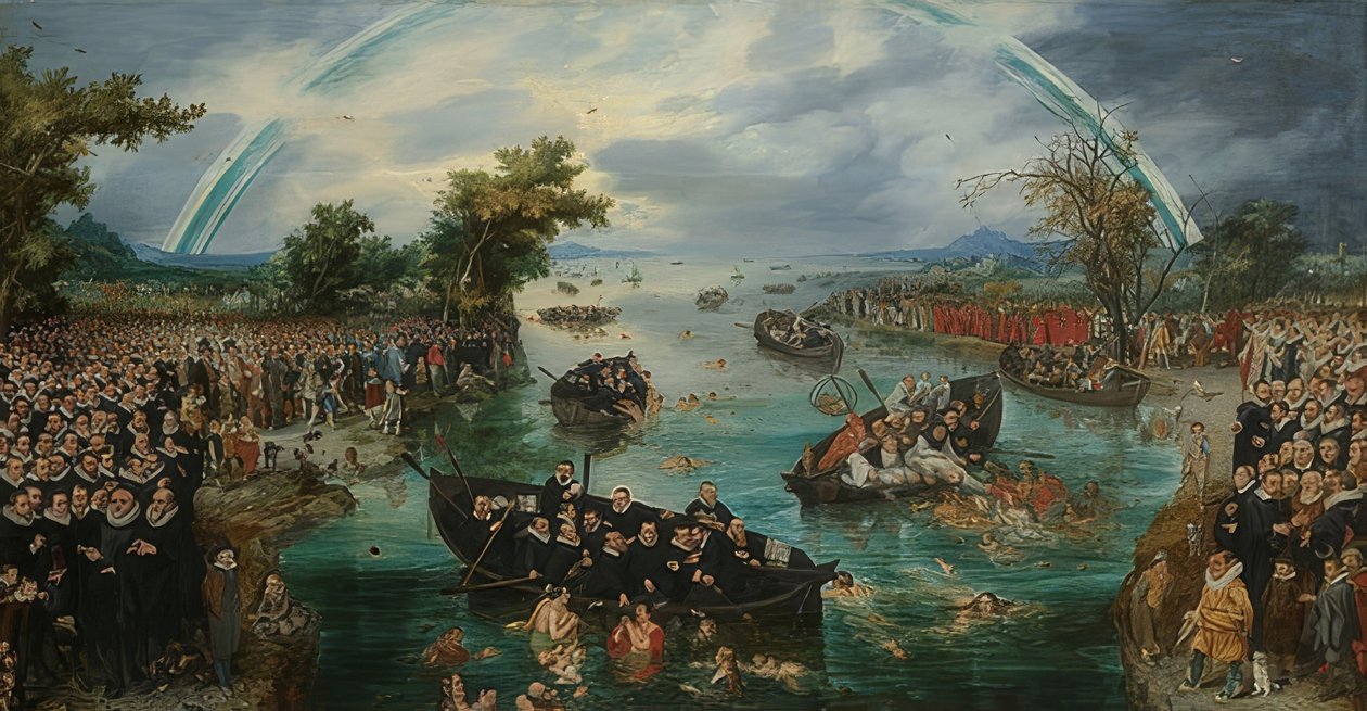Ruhlar için balık tutmak. 1614 by Adriaen van de Venne