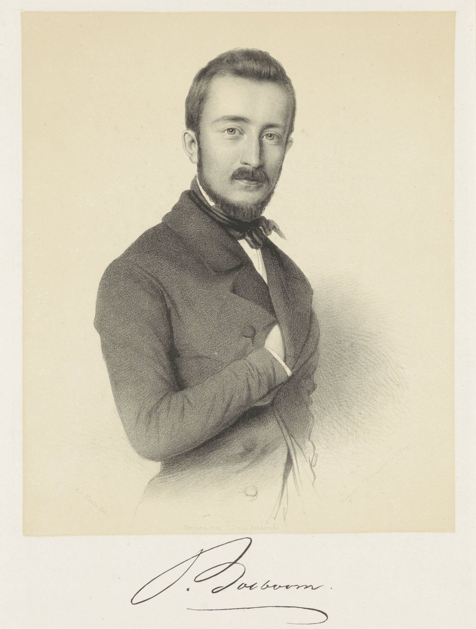 Johannes Bosboom'un Portresi by Adrianus Johannes Ehnle