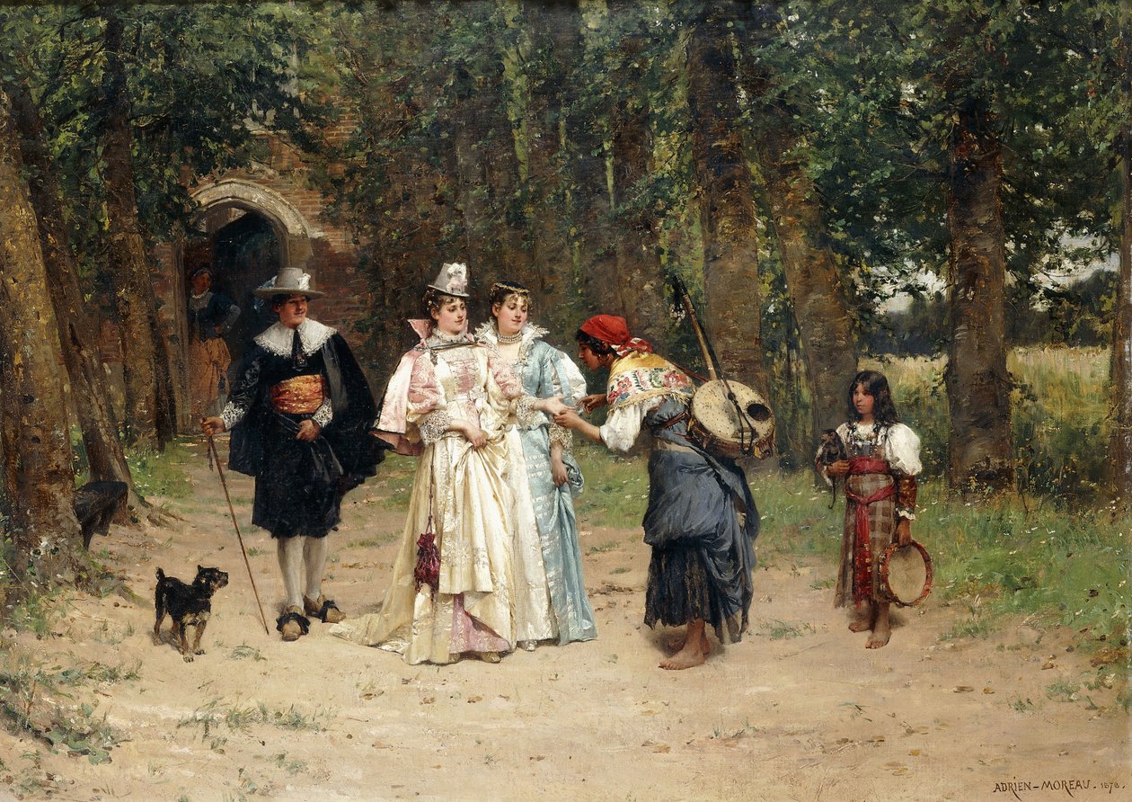 Falcı, 1878 by Adrien Moreau