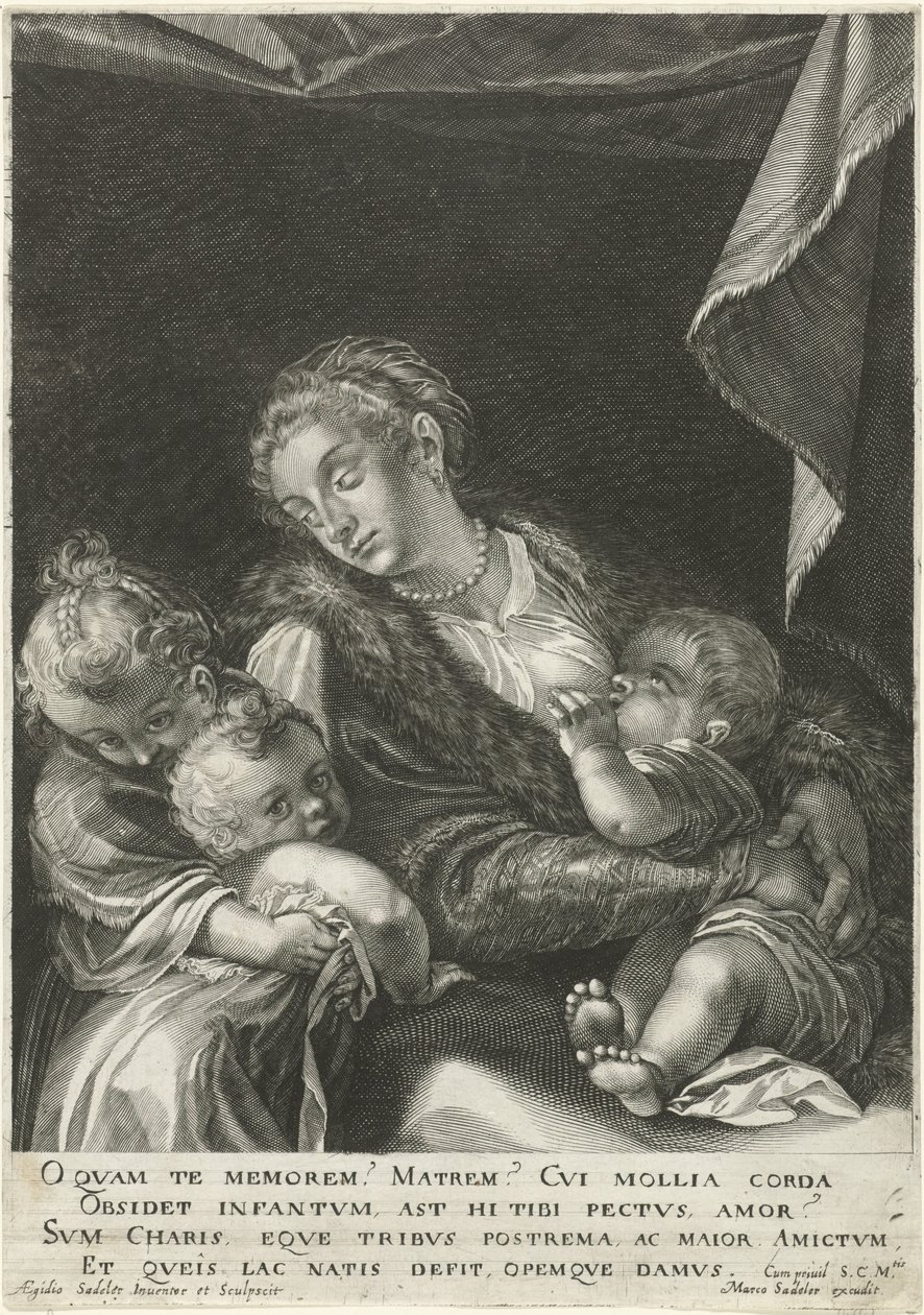 aşk / Caritas by Egidius  Sadeler (II)