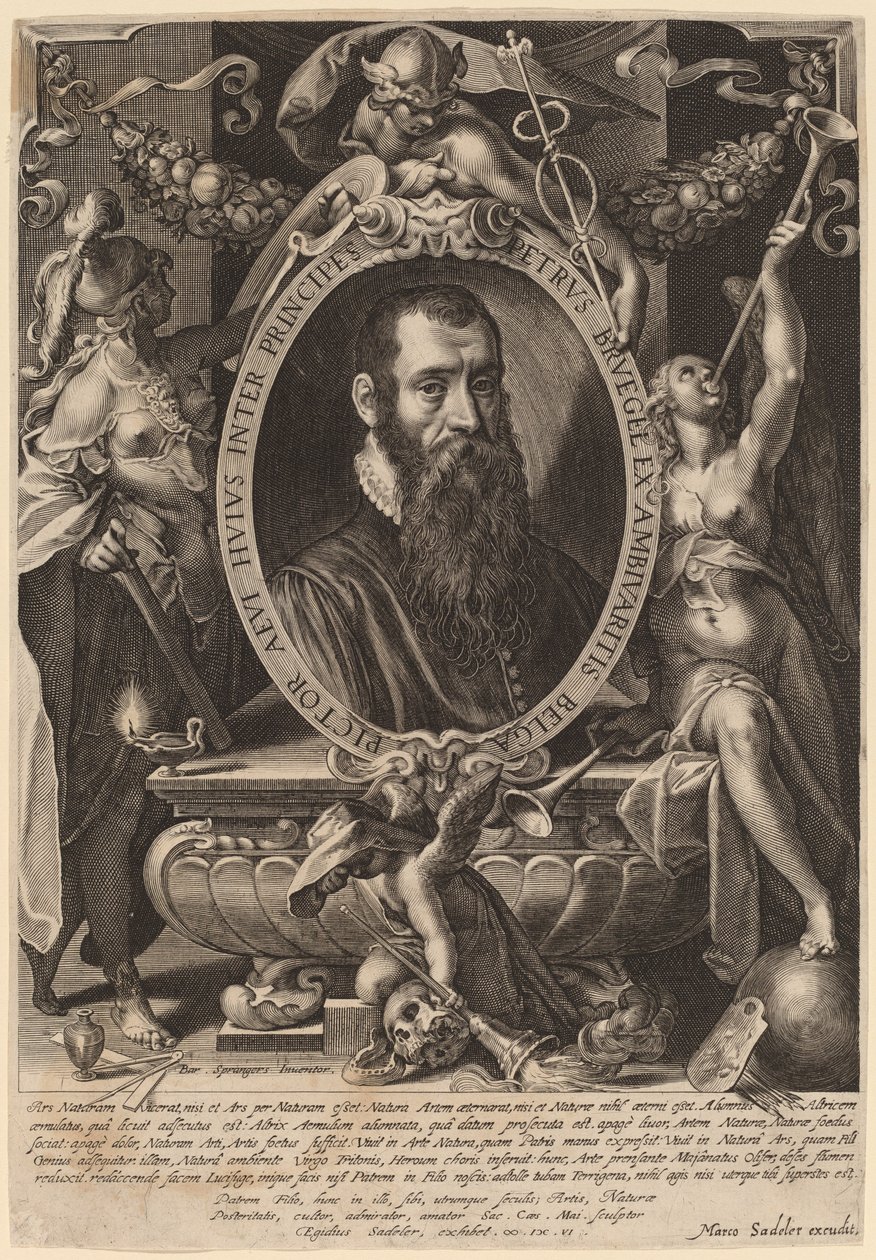 Pieter Brueghel, Genç by Aegidius Sadeler II after Bartholomaeus Spranger