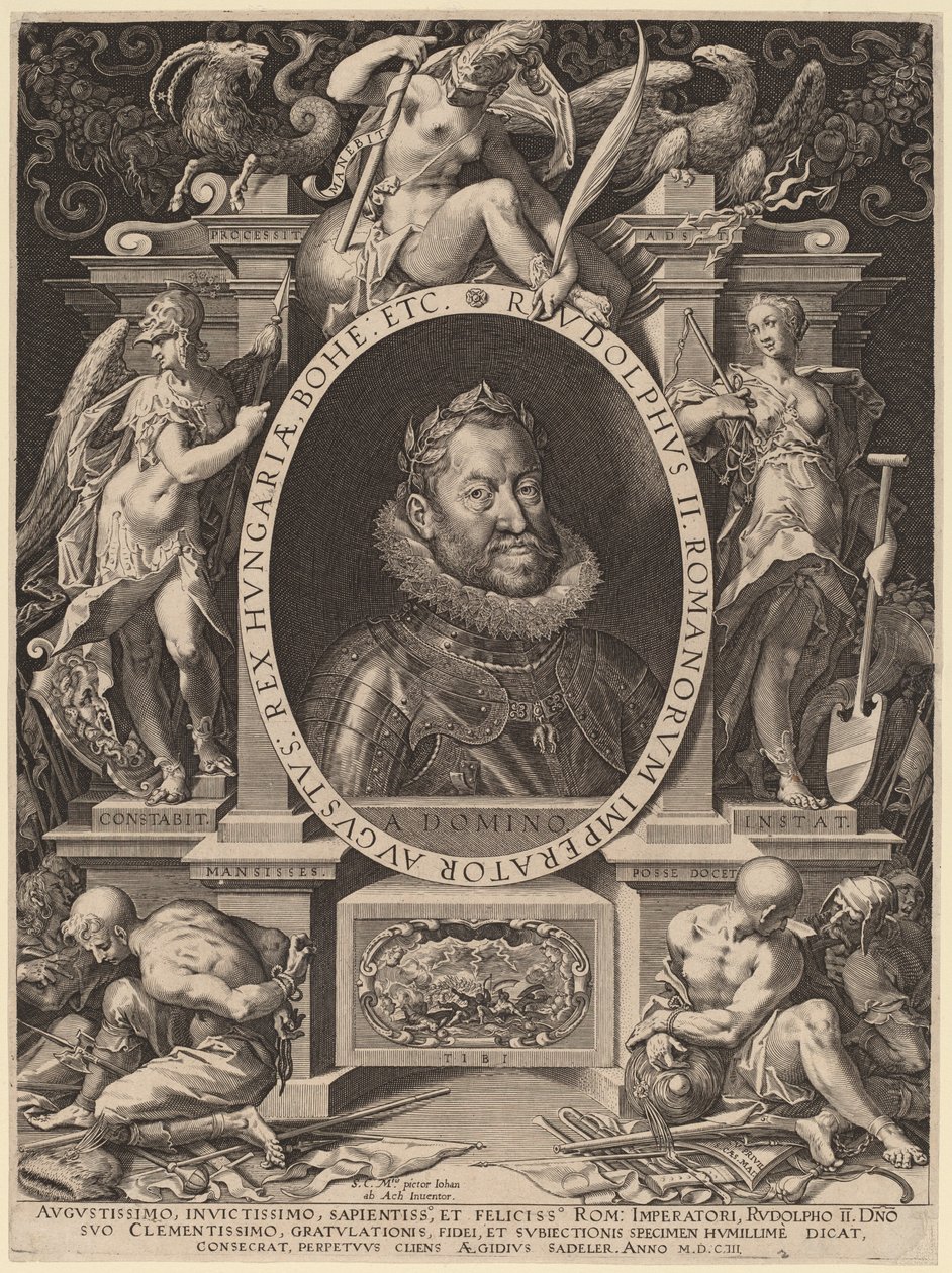 Rudolf II by Aegidius Sadeler II after Hans von Aachen