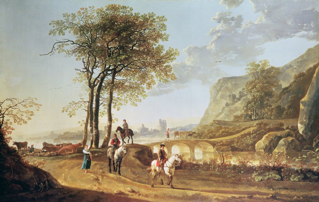 Geniş nehir manzarası by Aelbert Cuyp