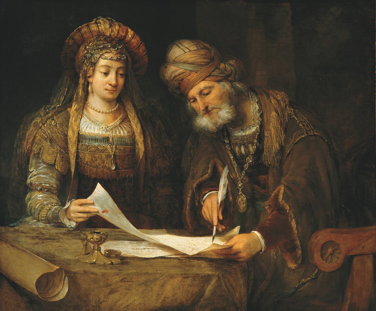 Esther ve Mordecai Purim