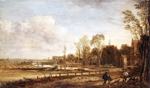 Haarlem yakınlarındaki manzara by Aert van der Neer