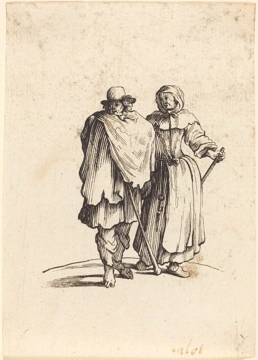 dilenci çift by After Jacques Callot