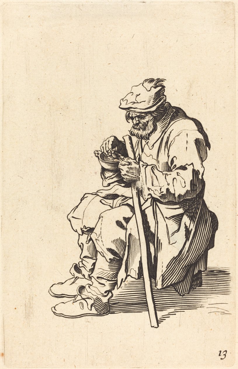 dilenci yeme by After Jacques Callot