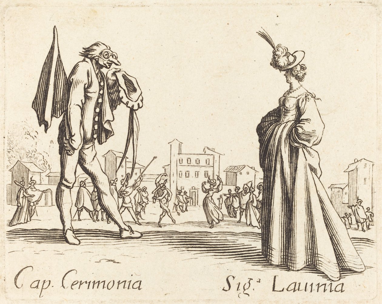 Kap. Töreni ve Siga. Lavinia by After Jacques Callot