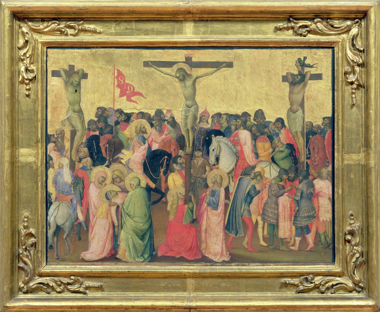 Çarmıha Gerilme (panelde tempera) by Agnolo Gaddi