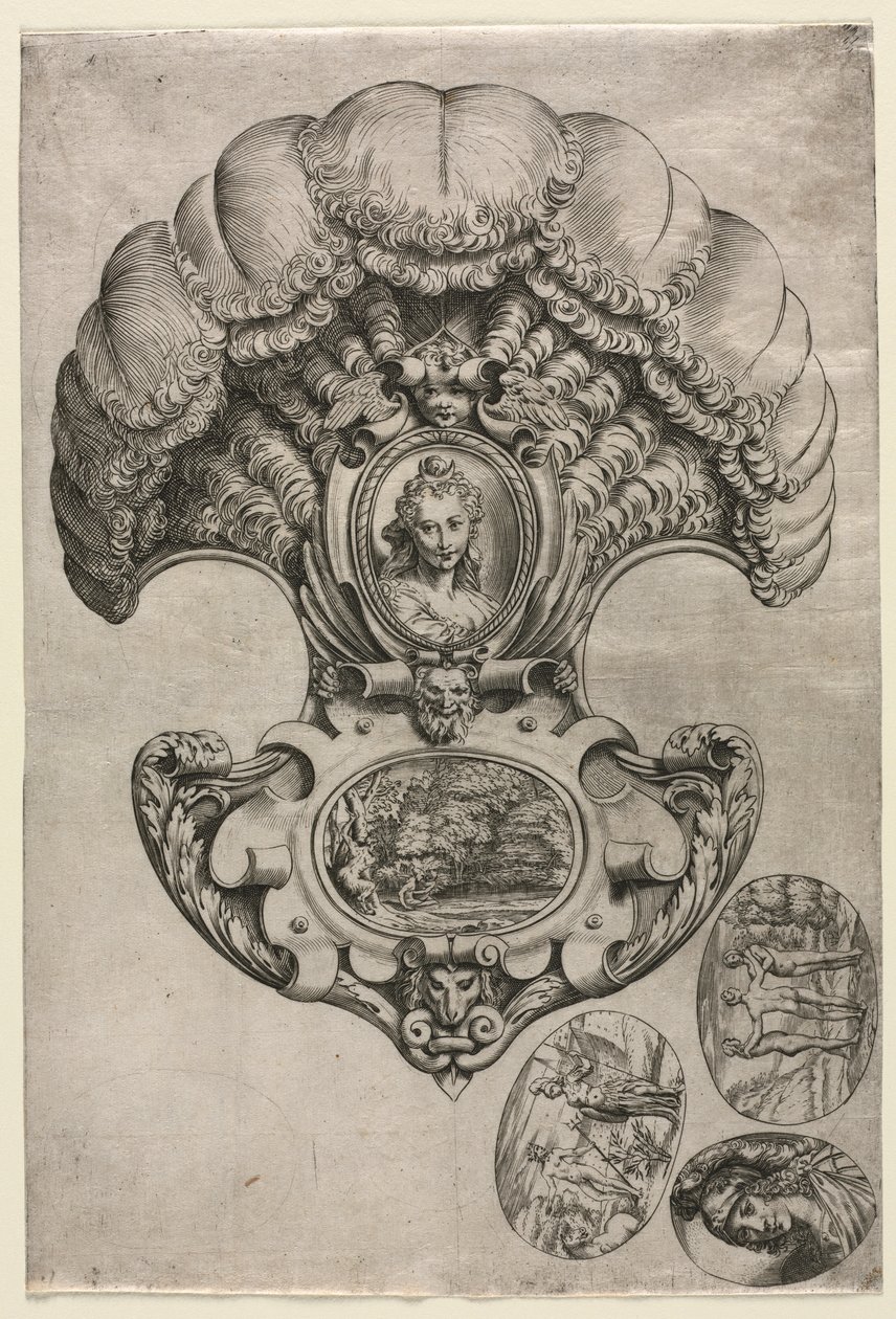 Fan (L'Eventtail) by Agostino Carracci