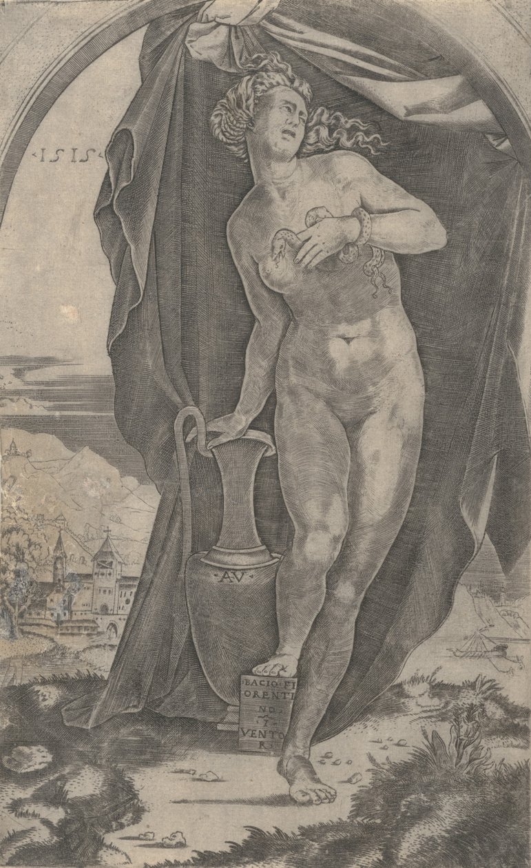 1515 tarihli Kleopatra. by Agostino Veneziano