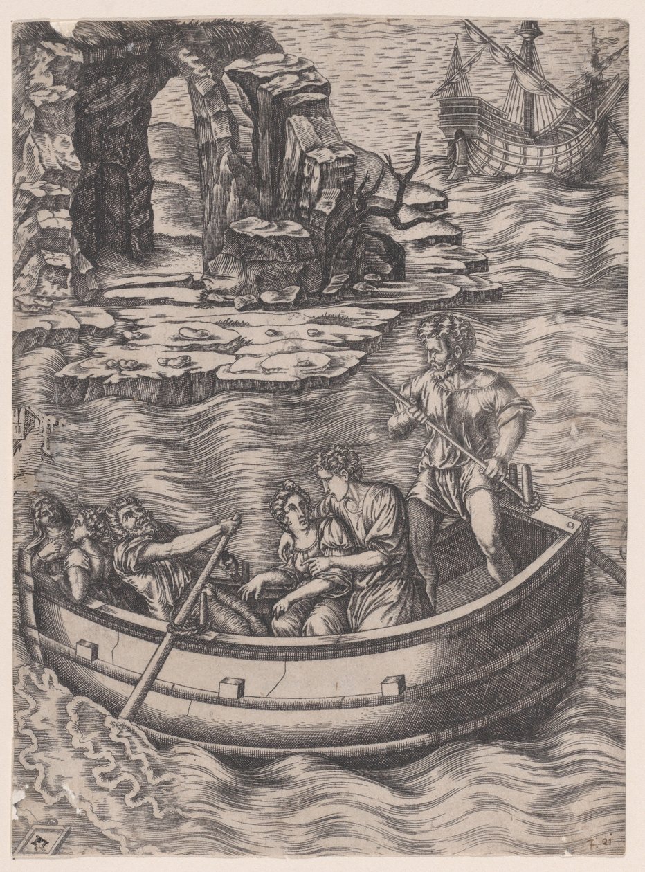 Kabuk, ca. 1514-36. by Agostino Veneziano