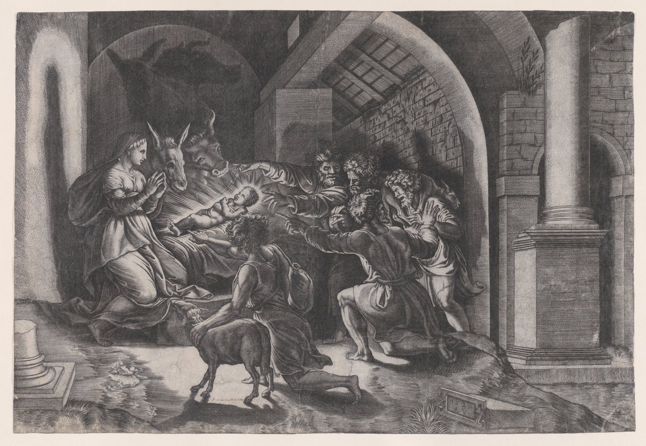 Doğuş, 1531 tarihli. by Agostino Veneziano