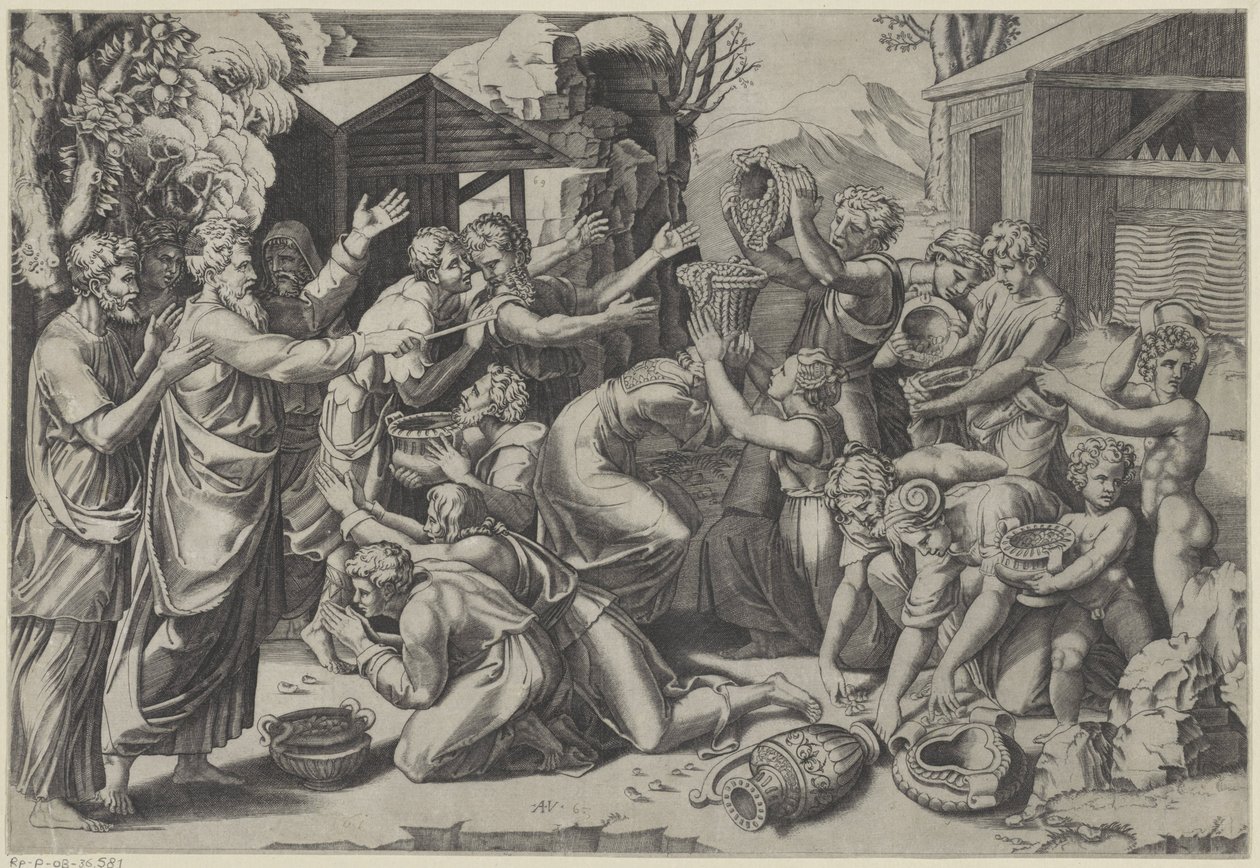 man toplama by Agostino Veneziano
