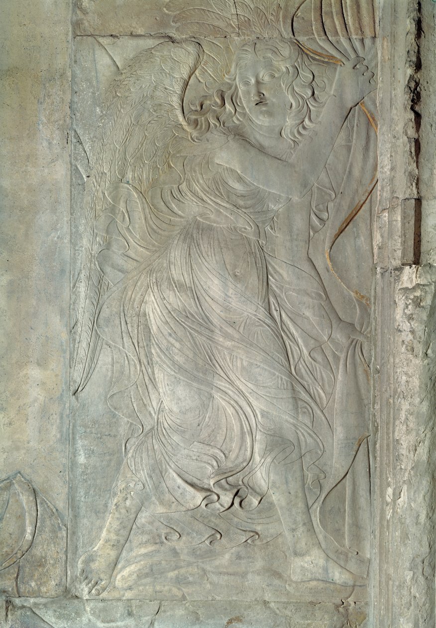 Bir Melek, c.1450-55 (mermer) by Agostino di Duccio