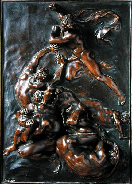 The Chatiments (patina bronz) by Aime Jules Dalou