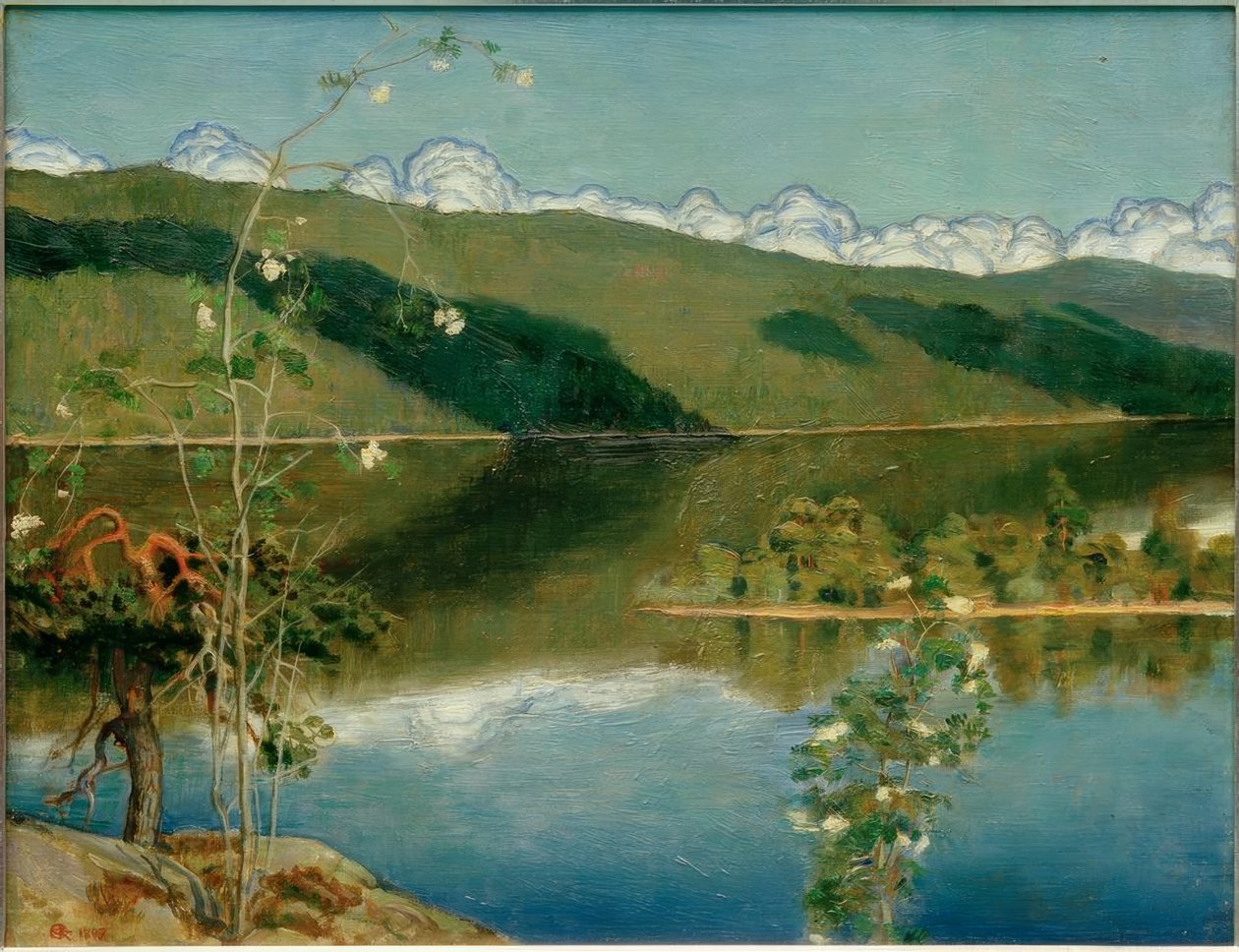 Ufukta fırtına bulutları by Akseli Valdemar Gallen Kallela