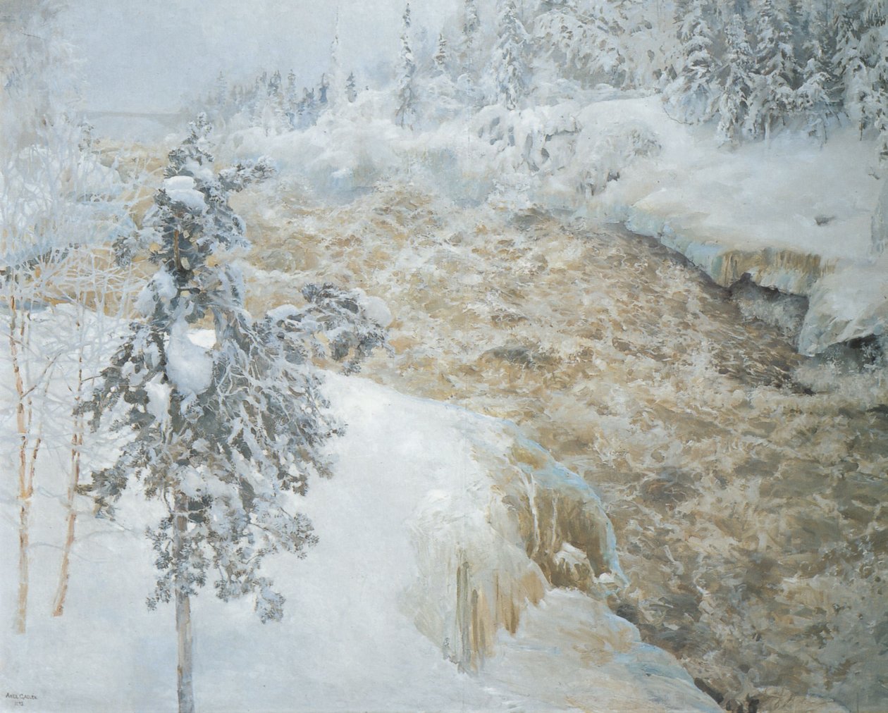 kışın Imatra by Akseli Valdemar Gallen Kallela