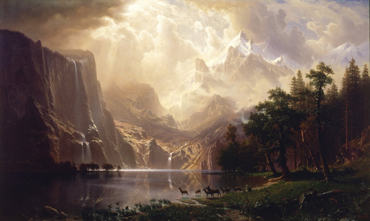 Sierra Nevada, California arasında by Albert Bierstadt