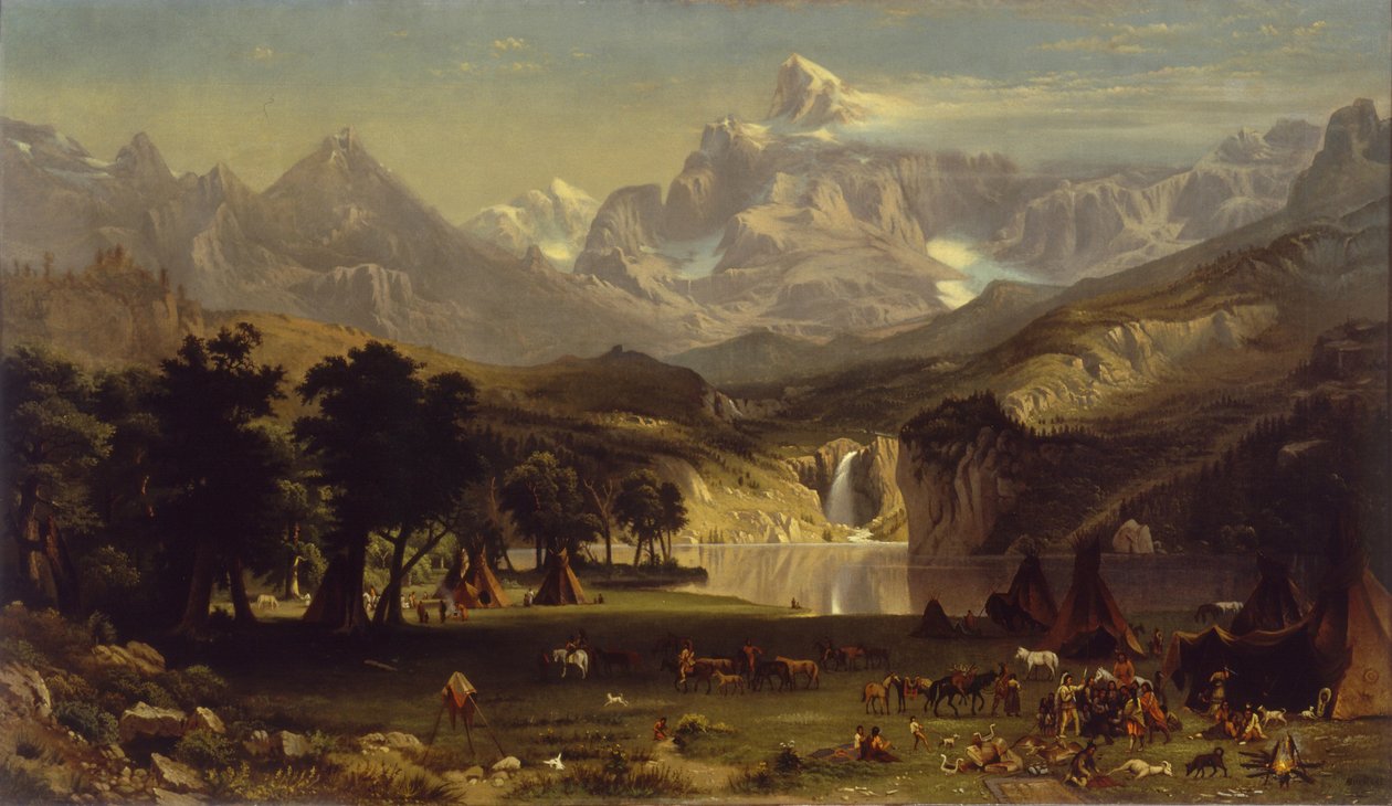 Rocky Dağları, Landers Peak by Albert Bierstadt
