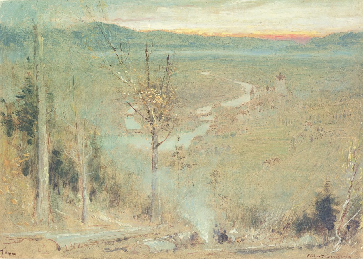 Thun, İsviçre by Albert Goodwin