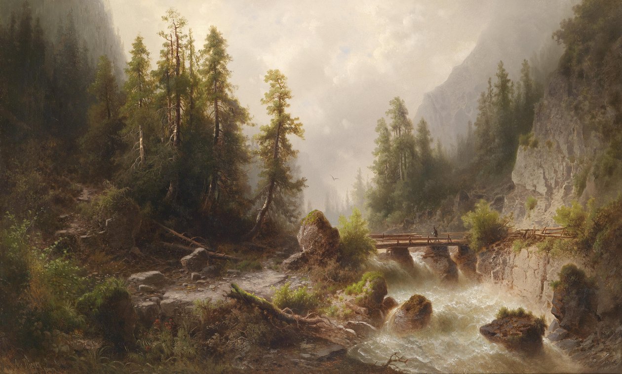 Dağ akışı by Albert Rieger