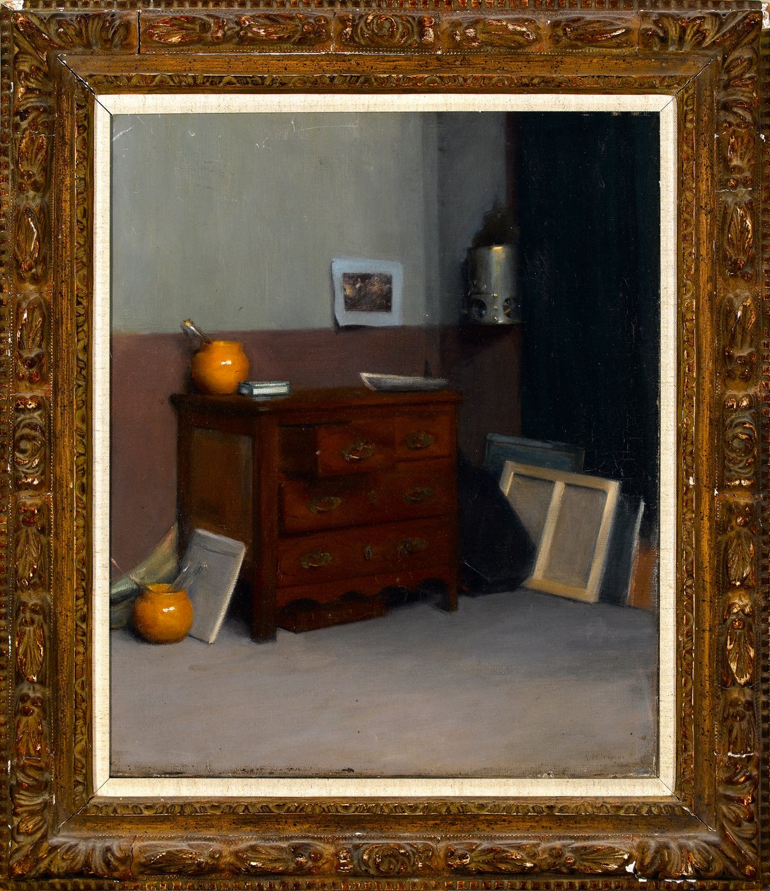İki Küçük Çömlek (Sarı Çömlekler) c.1889 by Albert de Belleroche