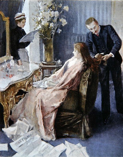 evde kuaförlük seansı by Albert (after) Lynch