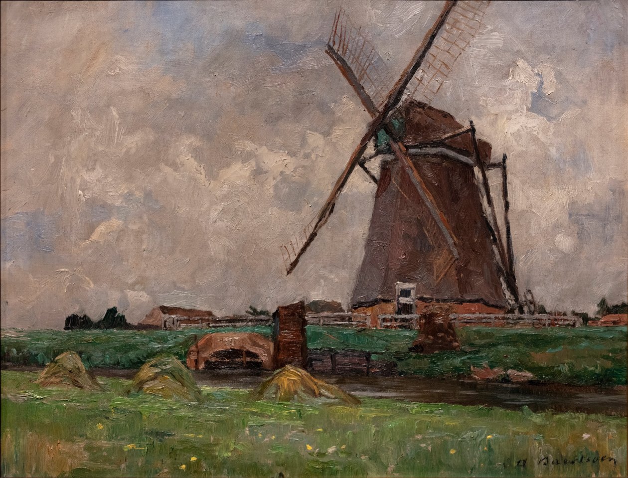 Hollanda'da, c.1892 (tuval üzerine yağlıboya) by Albert Baertsoen