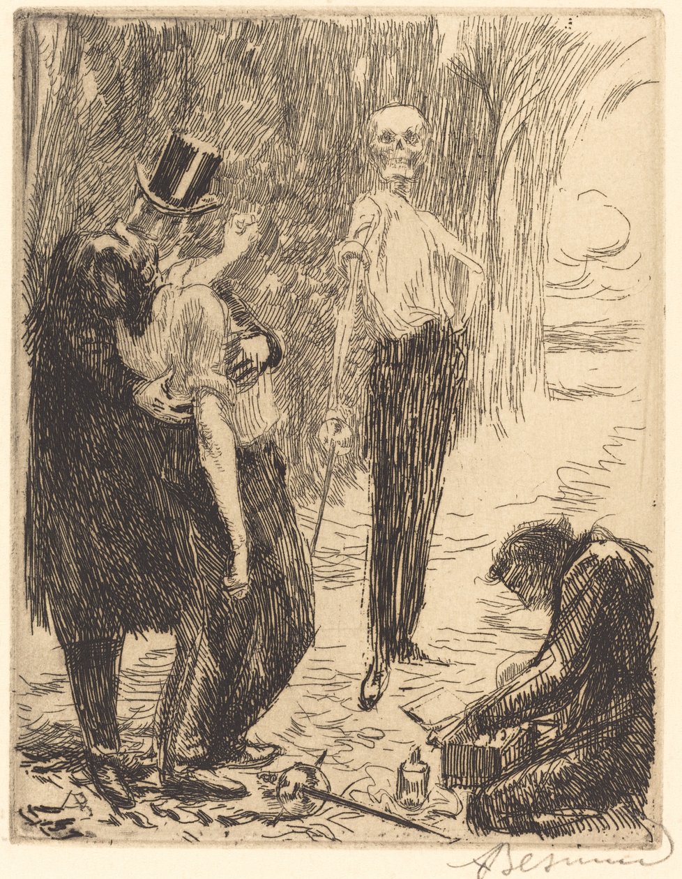 Düello (Le düello) by Albert Besnard