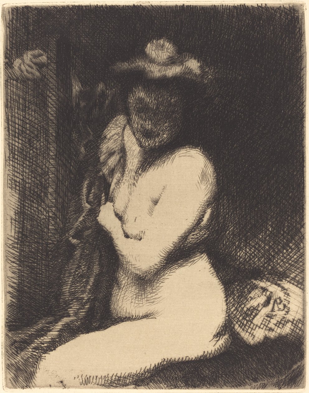 Kadının Tuvaleti (La toilette) by Albert Besnard