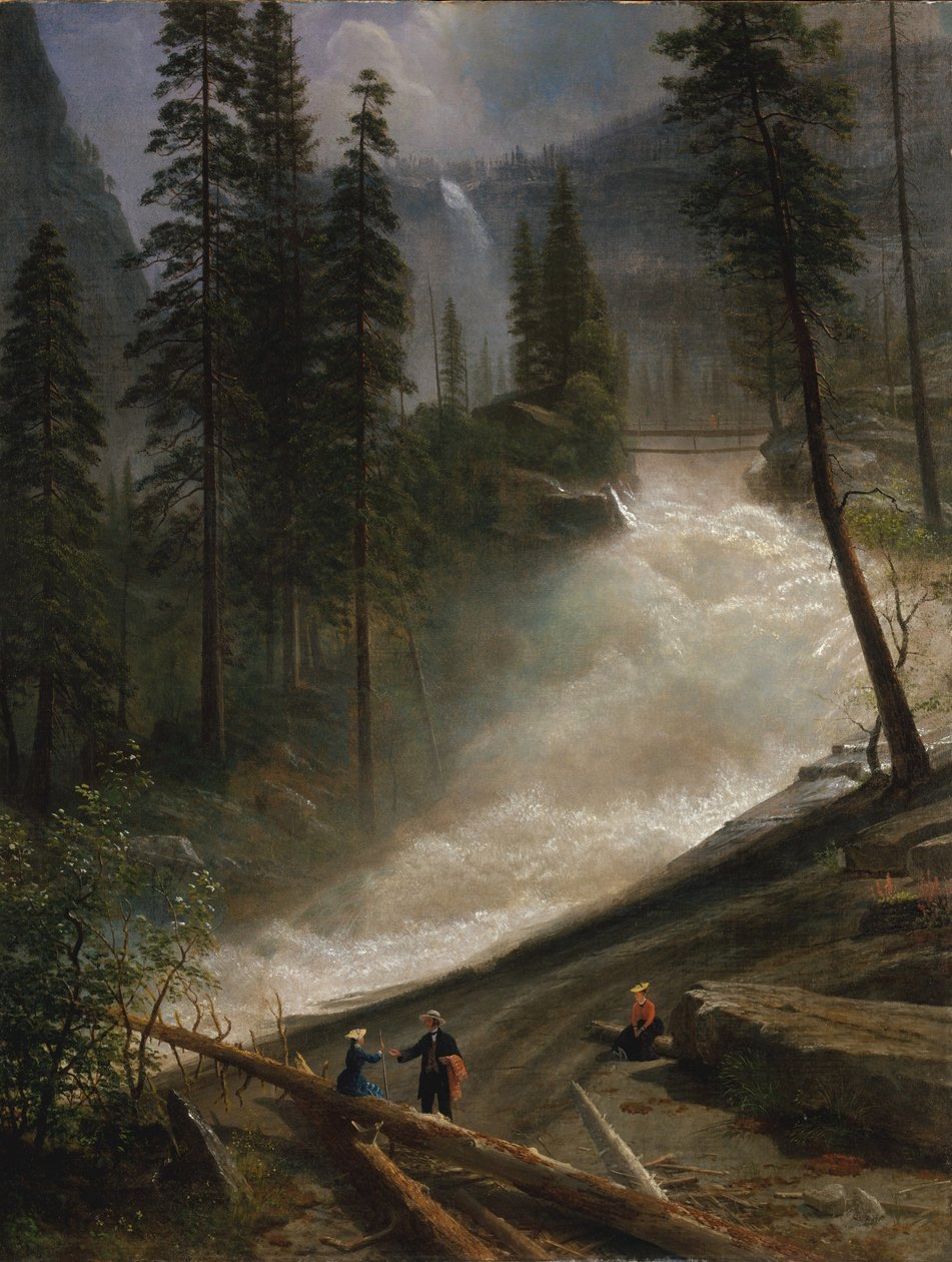 Nevada Şelaleleri, Yosemite, 1872 veya 1873 by Albert Bierstadt