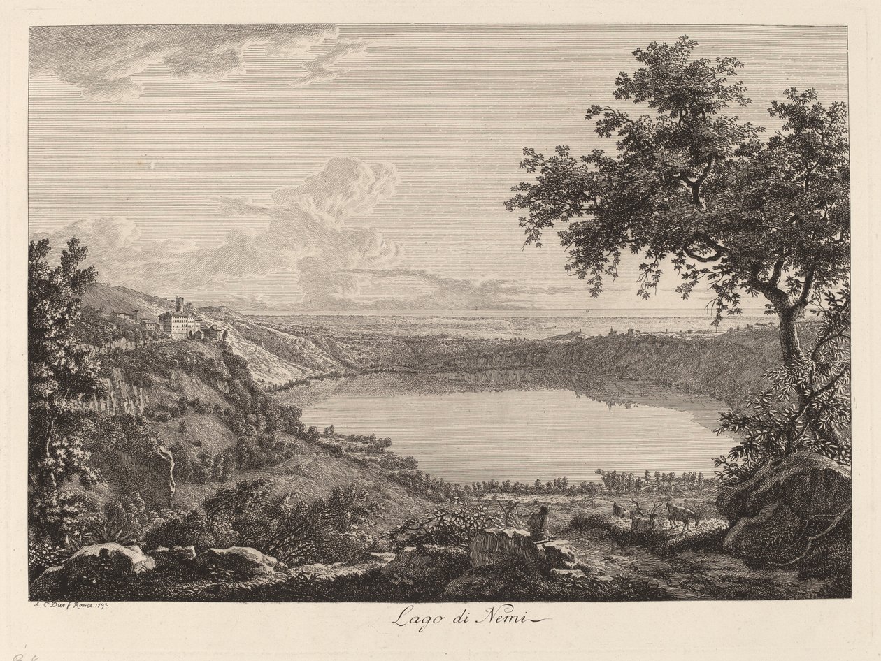 Nemi Gölü (Nemi Gölü) by Albert Christoph Dies