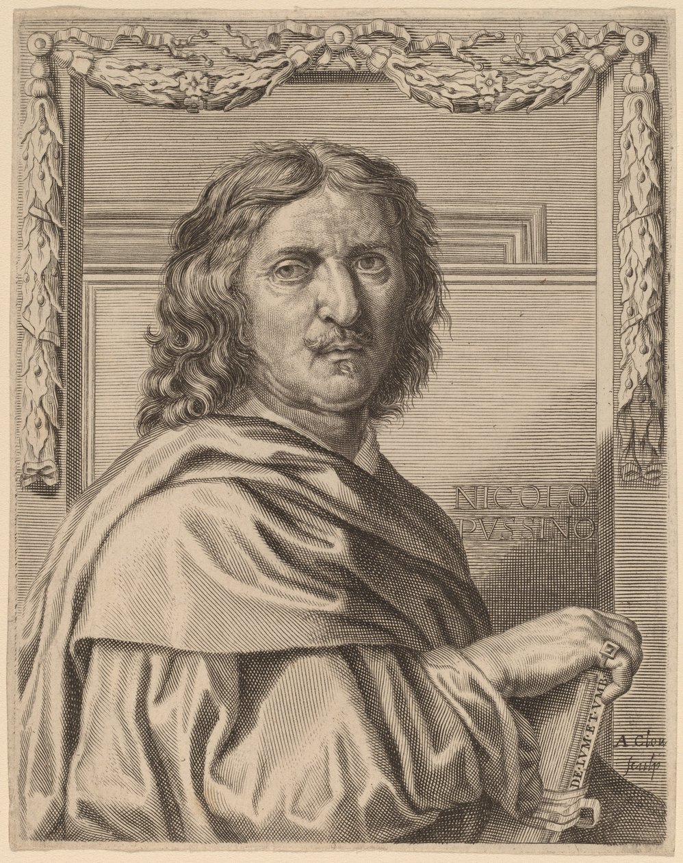 Nicholas Poussin by Albert Clouet