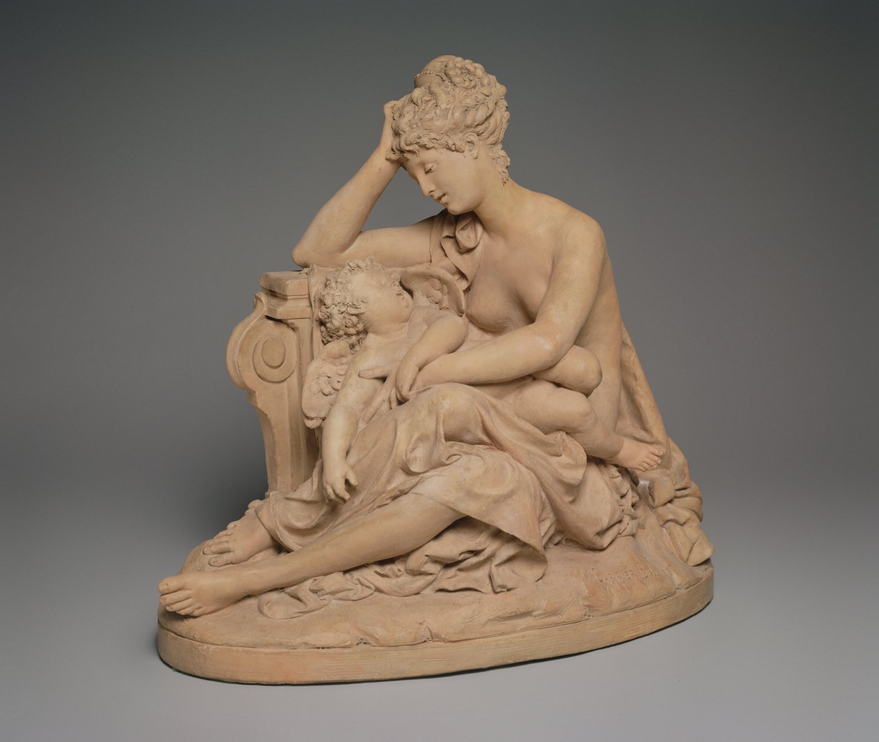 Venüs ve Aşk, 1864 dolayları (pişmiş toprak) by Albert Ernest Carrier Belleuse